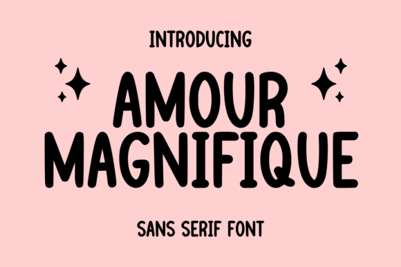 Amour Magnifique Font: A Playful Handwritten Style for Creative Projects