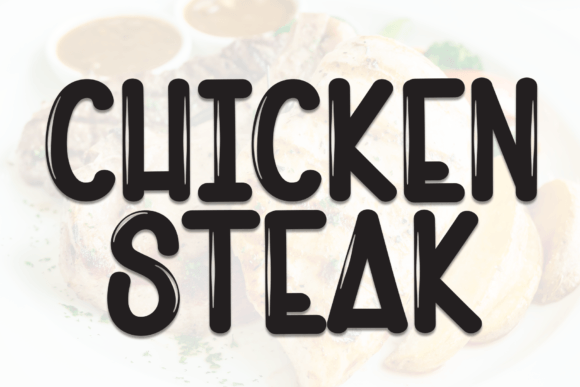 Chicken Steak Font: A Playful & Sweet Handwritten Typeface