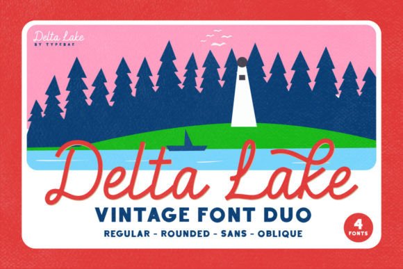 Delta Lake Font: A Brush Script with Personality for Creative Projects