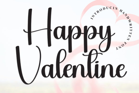 Happy Valentine Font: A Flowing Handwritten Typeface for Every Creative