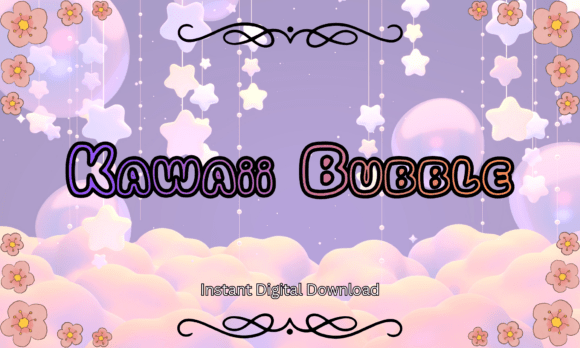 Kawaii Bubble Font: Dreamy, Soft Typography for Creative Projects