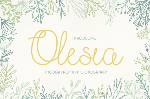 Olesia: A Handwritten Font with a Romantic, Refined Soul