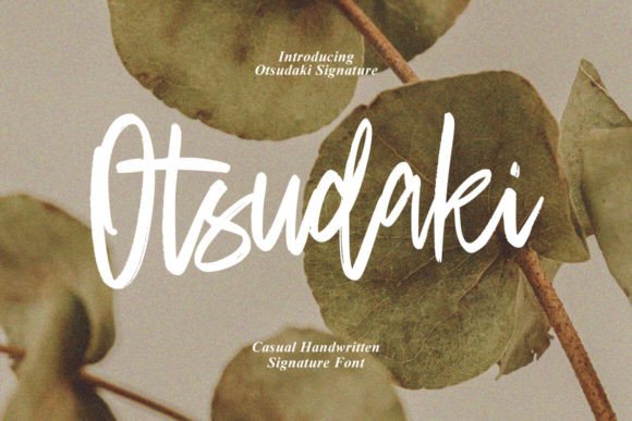 Otsudaki Font: Where Handmade Charm Meets Creative Projects