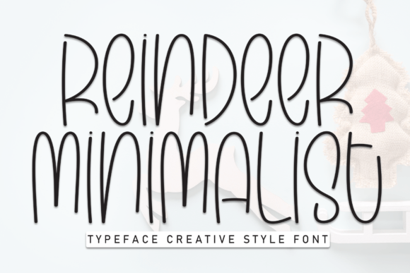 Reindeer Minimalist Font: A Handwritten Touch of Warmth
