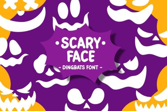 Scary Face Font: Dingbats for Frightful Design Fun