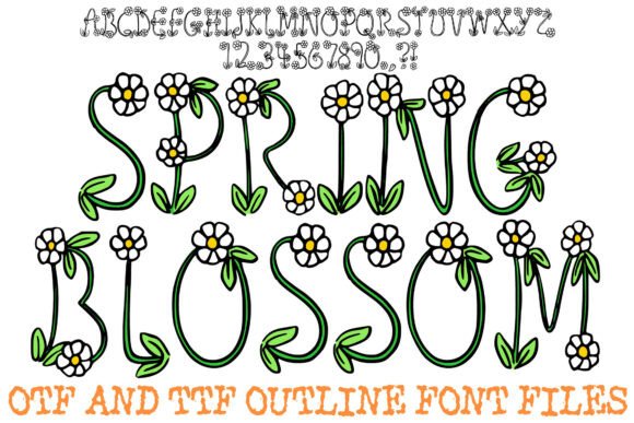 Spring Blossom Font: Where Typography Meets Nature's Canvas