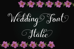 Wedding Font Italic: A Script Font with 780 Glyphs
